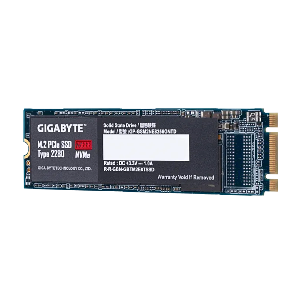 GigaByte M.2 PCIe 2280 NVME 1.3 SSD - 256GB 