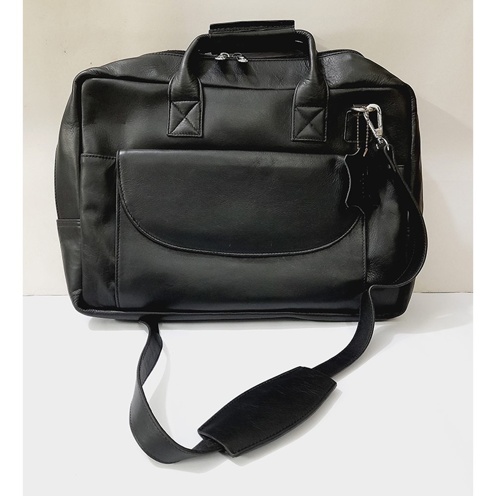 Tesscot Leather Laptop Bag - Black - T-SS0923-BAG-LBLK0305-1