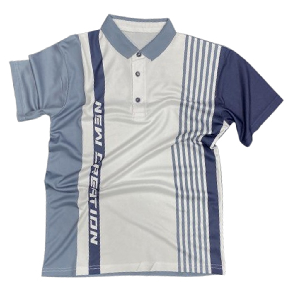 Plain Polyester Sublimation Half Sleeve Polo For Men - Multicolor - PT-N27