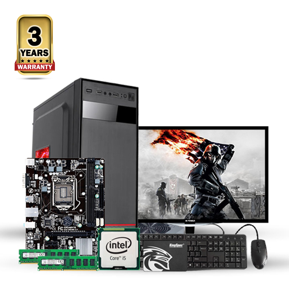 Intel Core i3 6th Generation - 8GB RAM - 256GB SSD - 19 Inch Monitor - Desktop Computer - Black - CSDP23-6009