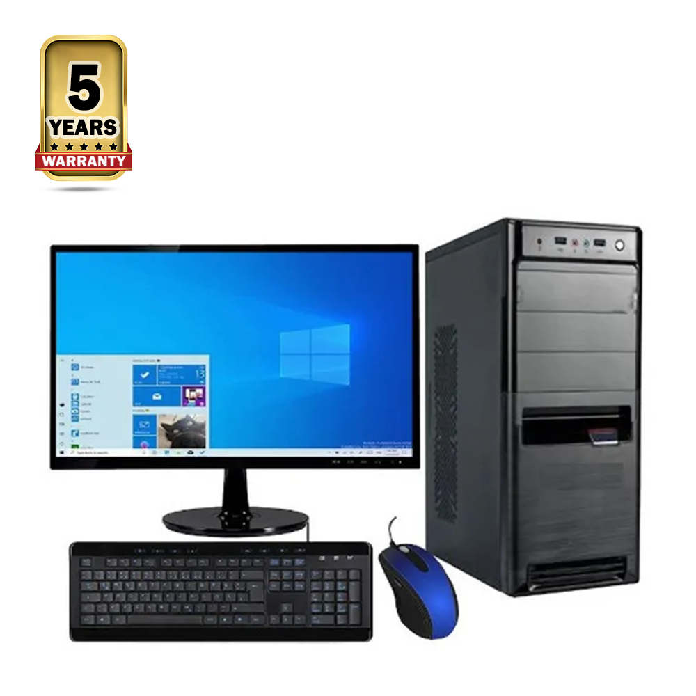 Intel Core i5 4th Generation - 8GB Ram - 120GB SSD - HDD 500GB - 19 Inch HD Monitor - Full Desktop Computer - Black