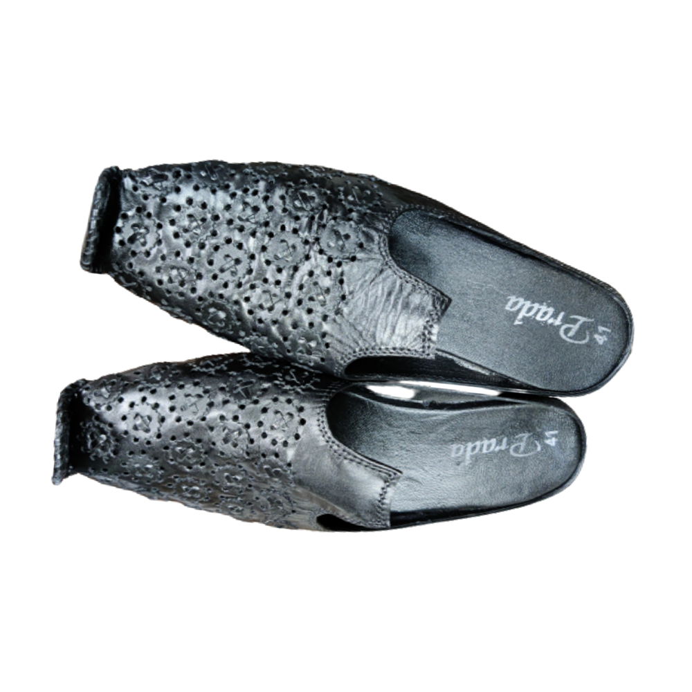 Leather Nagra Shoe For Men - Black