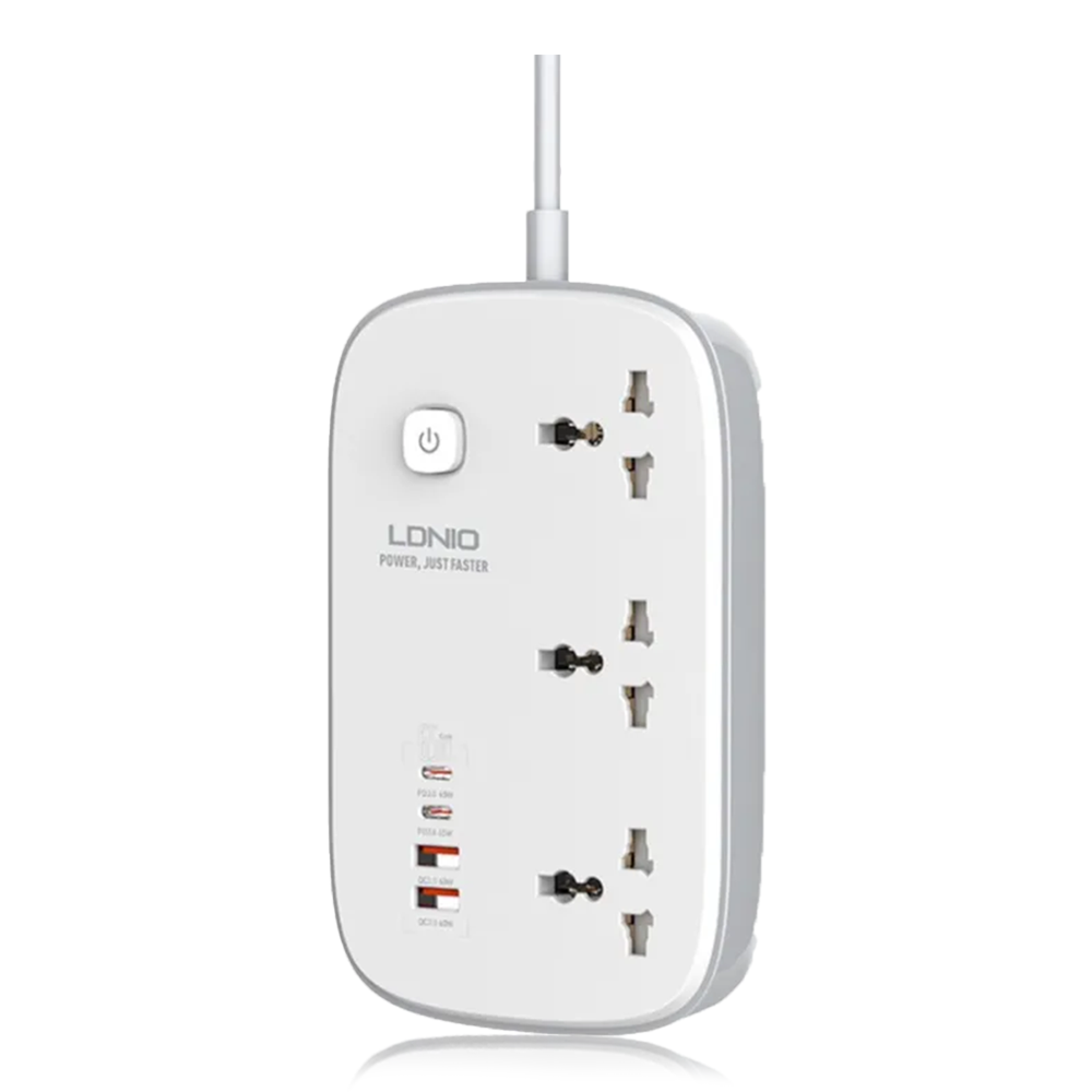 LDNIO SC3416 Power Socket with PD 3.0 - 65W - White