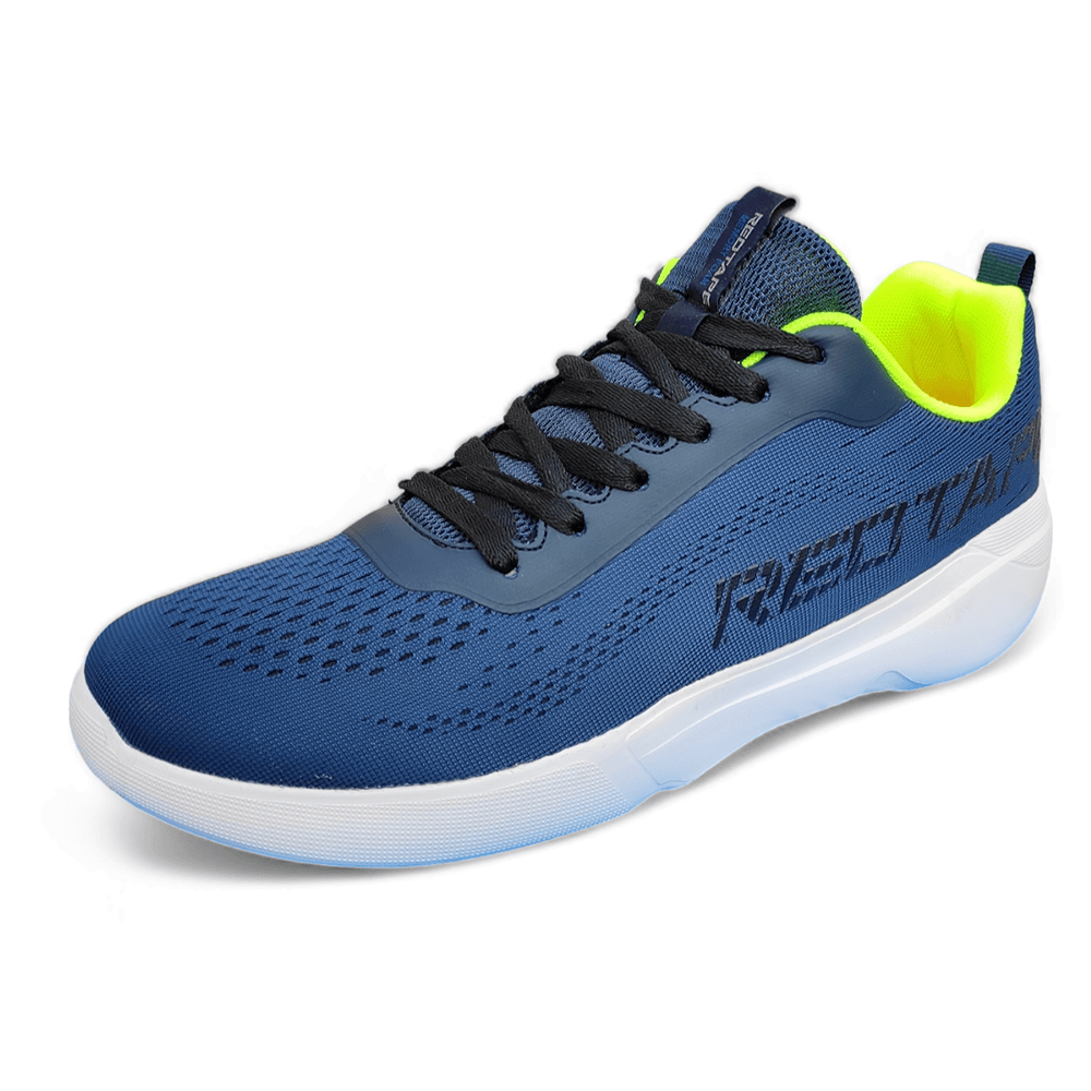 Red Tape Mesh Sneakers for Men - Blue and Neon - RSO1734B