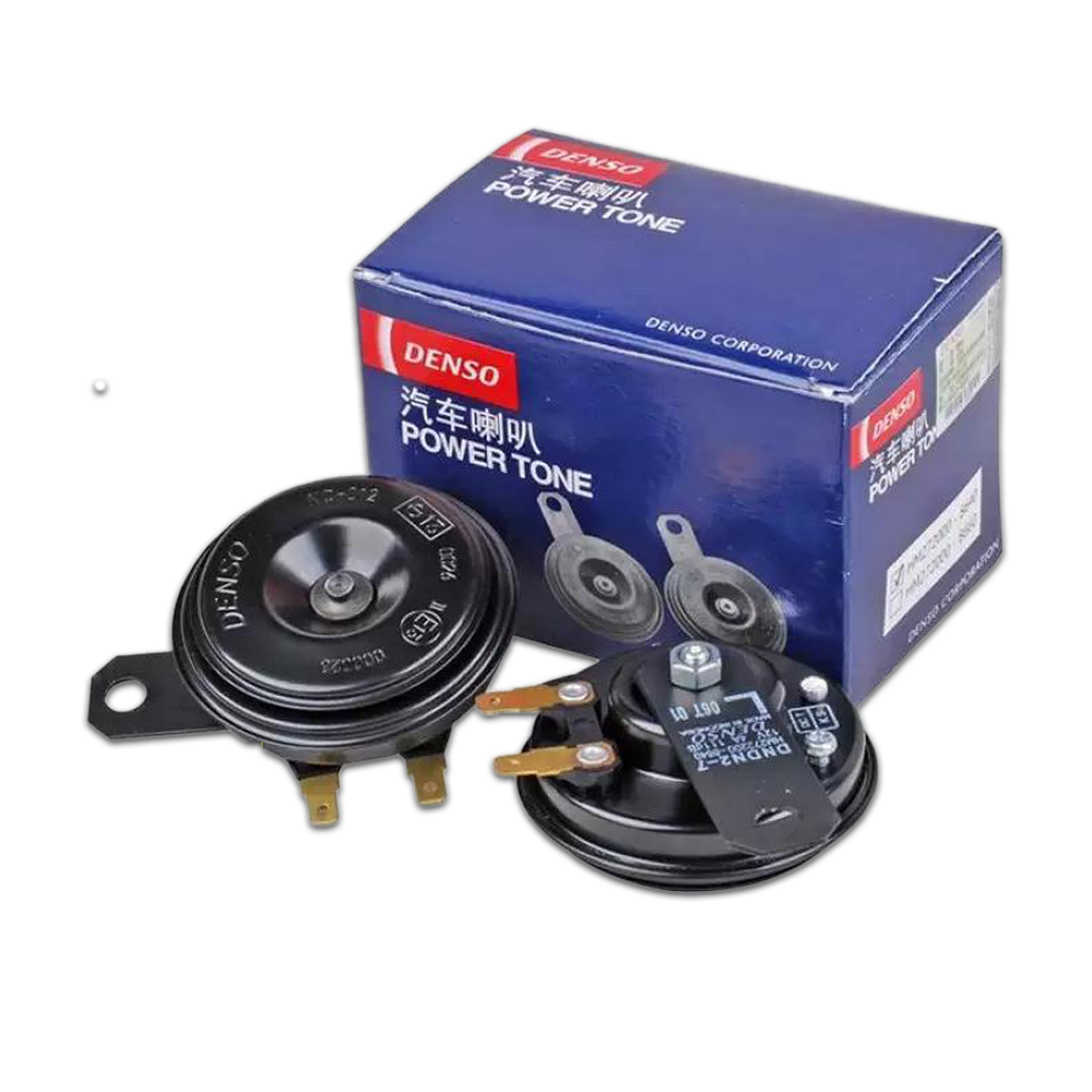 Pack Of 2 Denso Car Horn For Car And Motor Bike Black