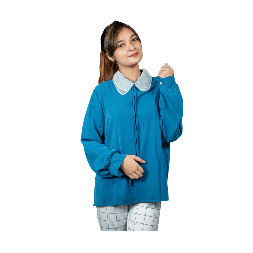 Casual Full tops for Women - SBWT003 - Steel Blue