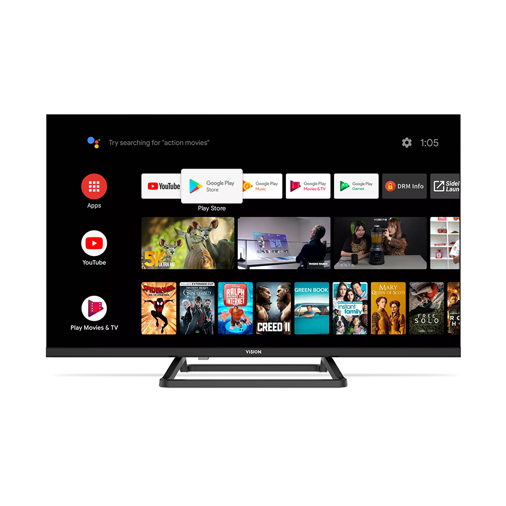 Vision E30 Infinity Android Smart LED TV 32 inch Black