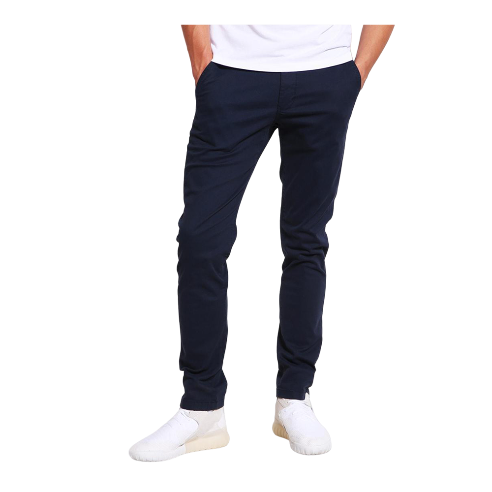 Cotton Chinos Gabardine Pant For Men - Royal Blue - NZ-3168