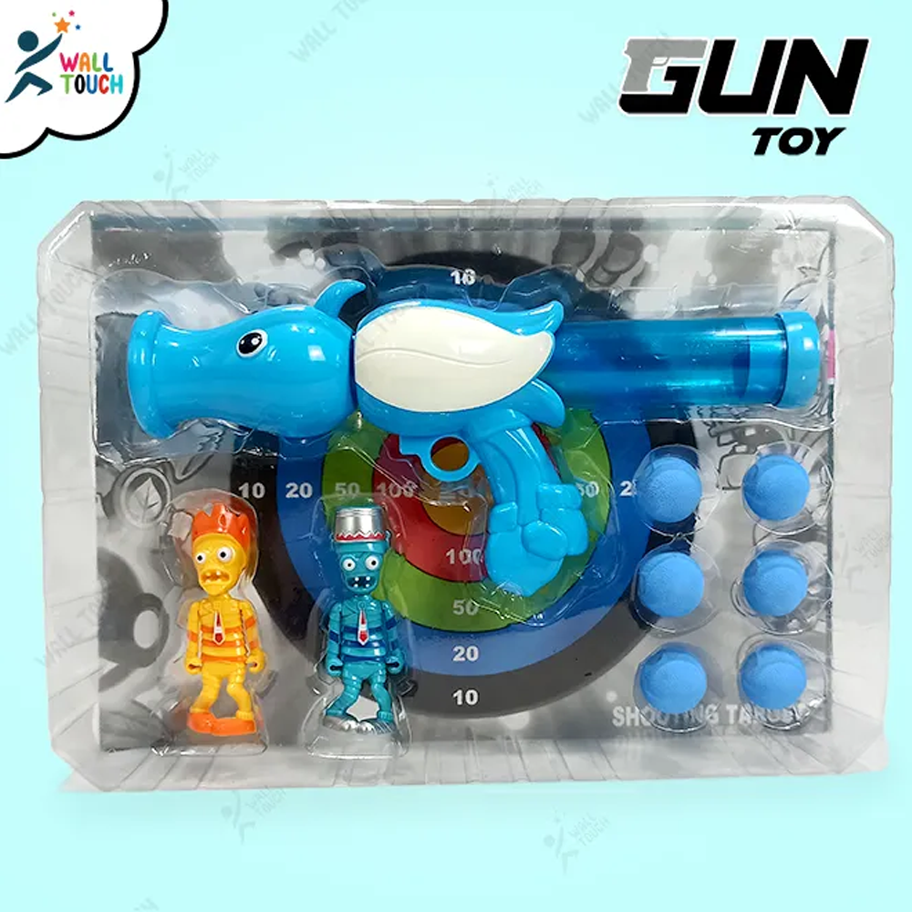 Zombie Shooting Toy Gun for Kids - Blue - 326889363