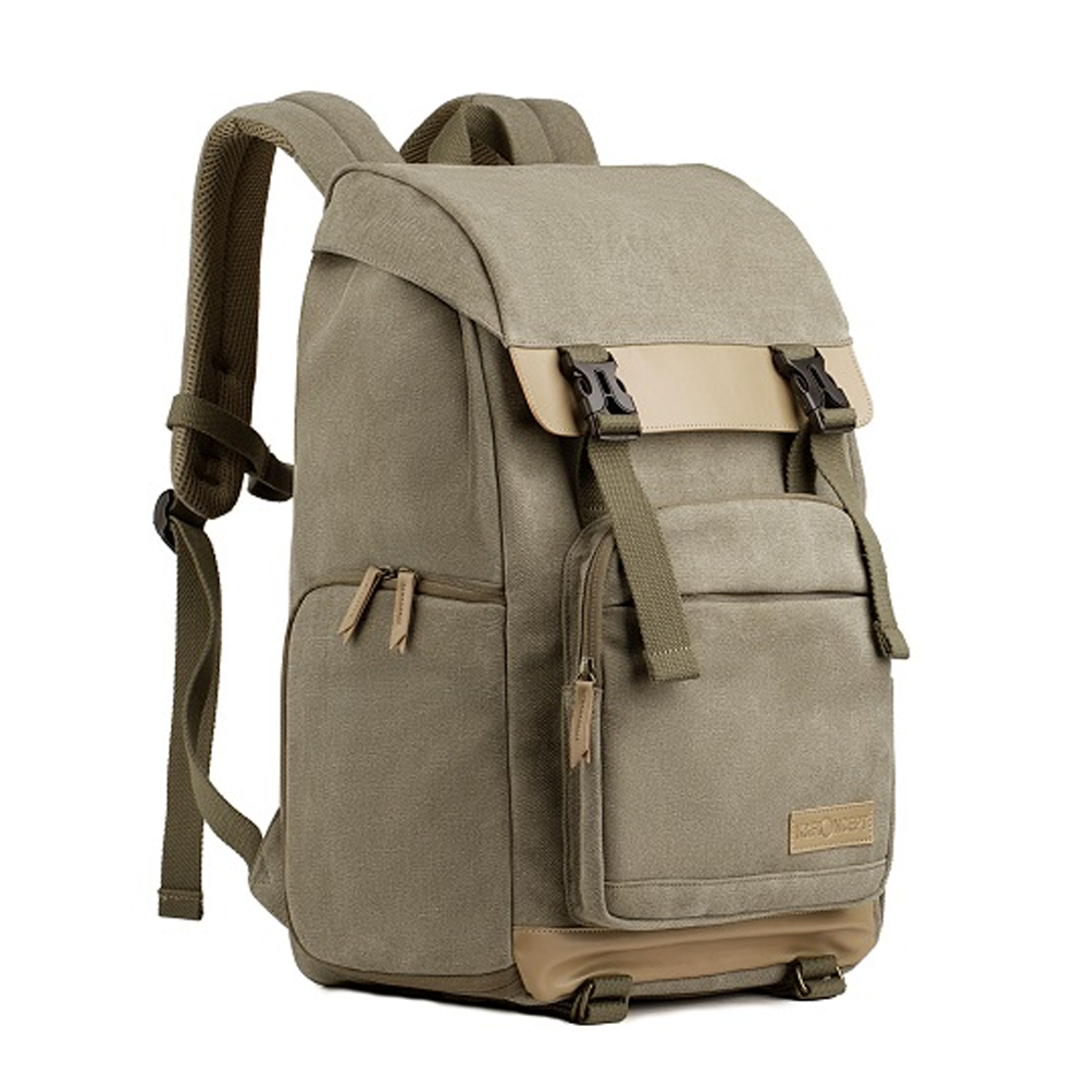 K&F Concept KF13.122 Multifunctional Waterproof Camera Backpack With Laptop Chamber - Brown