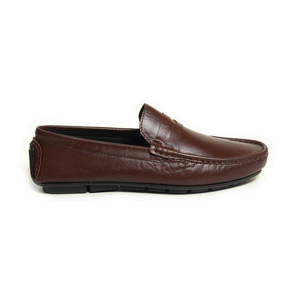 Zays Leather Premium Loafer For Men - Chocolate - SF72