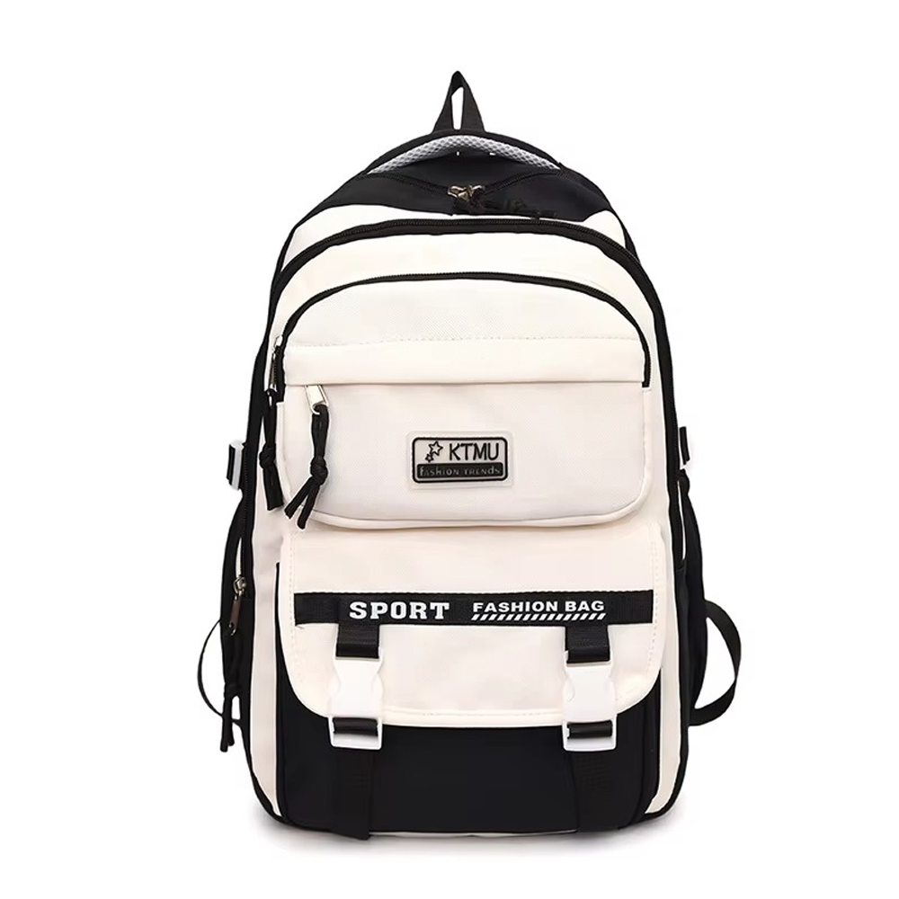 Academy Style Waterproof School Book Bag - Black