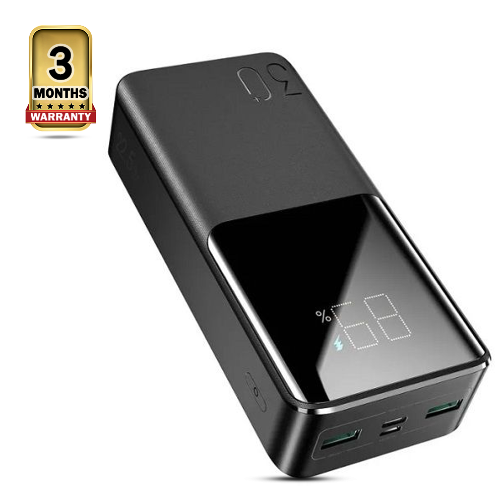 Joyroom JR-QP193 Digital Display Power Bank - 30000mAh - Black