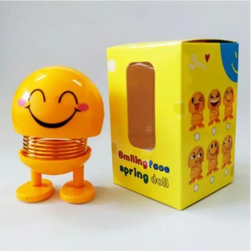 Smiley face spring doll online