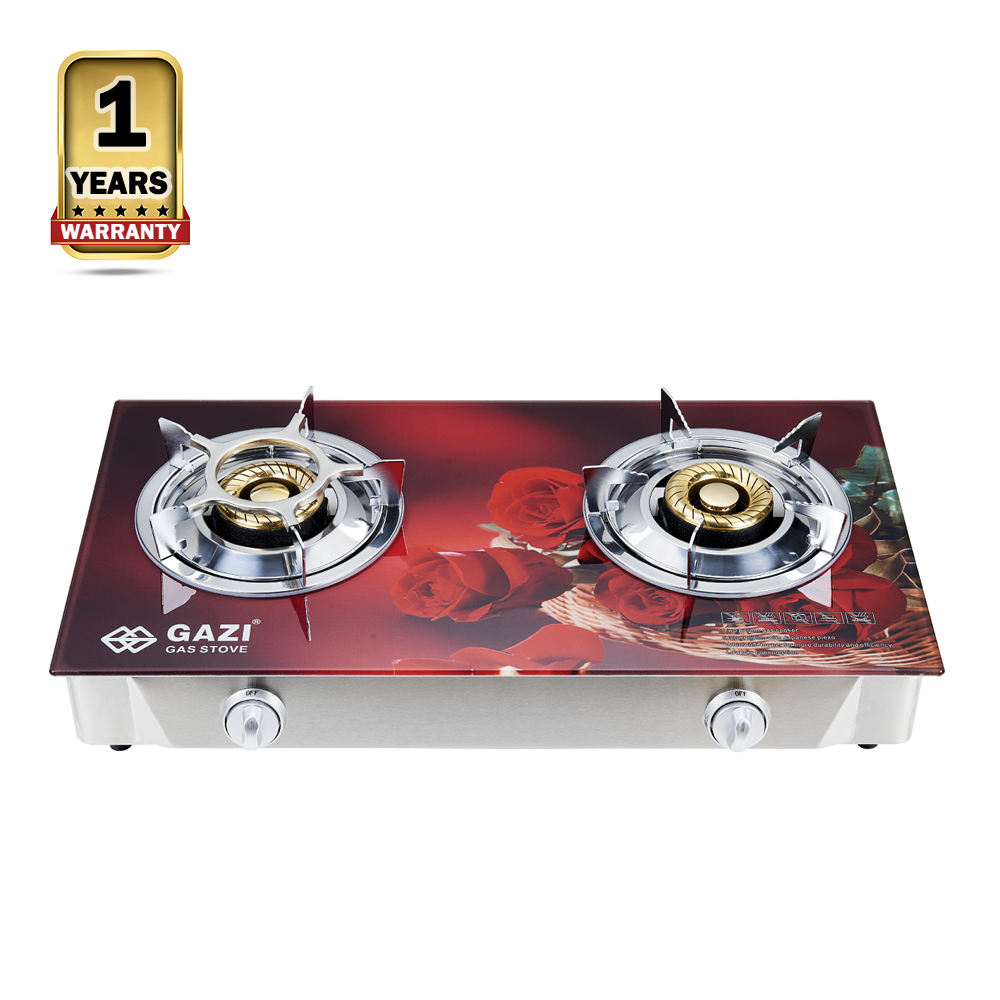 Gazi GST239C Double Burner Gas Stove Multicolor