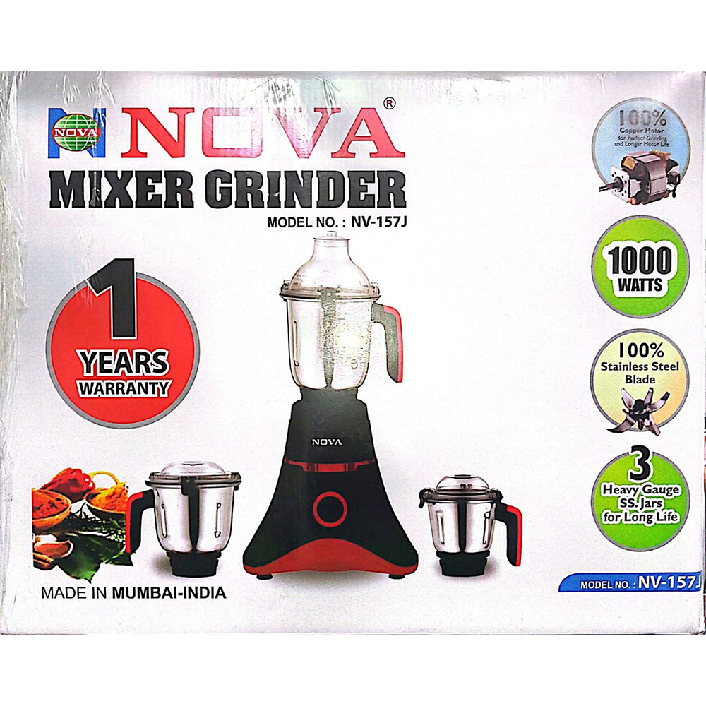 Nova NV-157J 3 in 1 Mixer Blender - 1000w