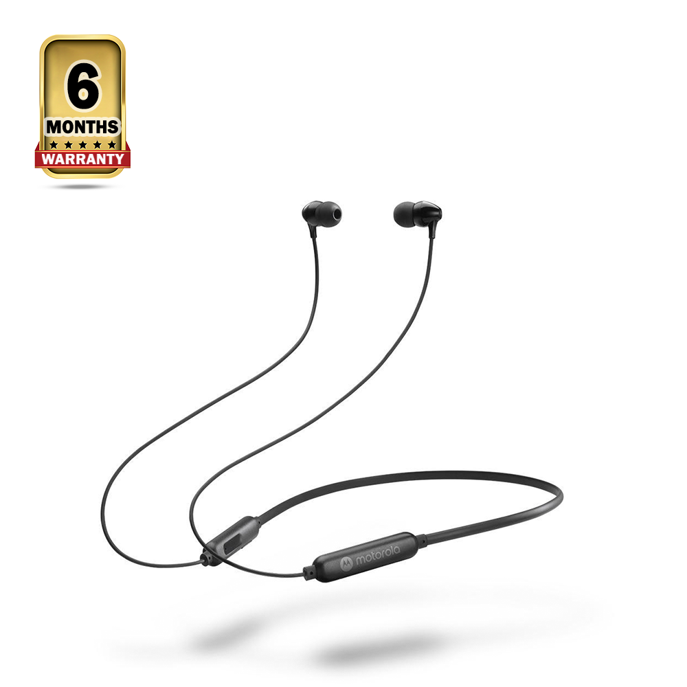 Motorola Moto SP106 Wireless Neckband In Ear Headphones Black