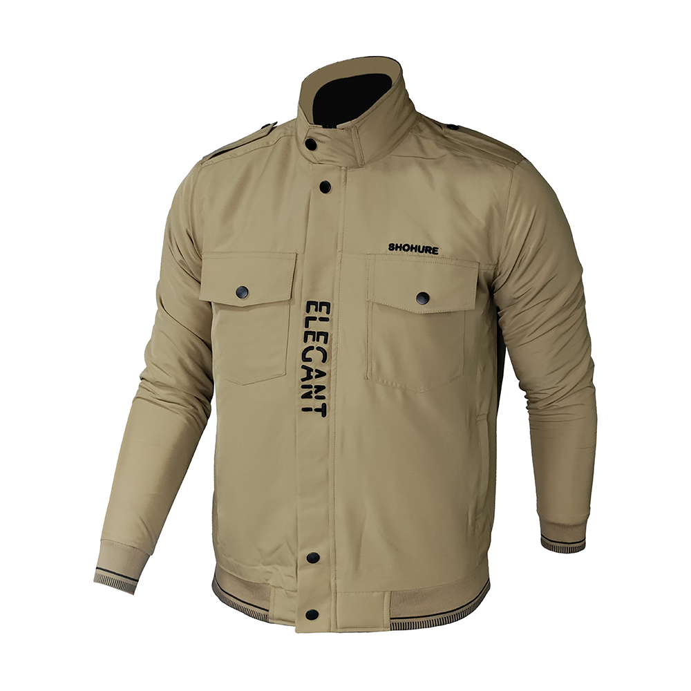 JCK27 Double Part Air Proof Jacket For Men - Biscuits