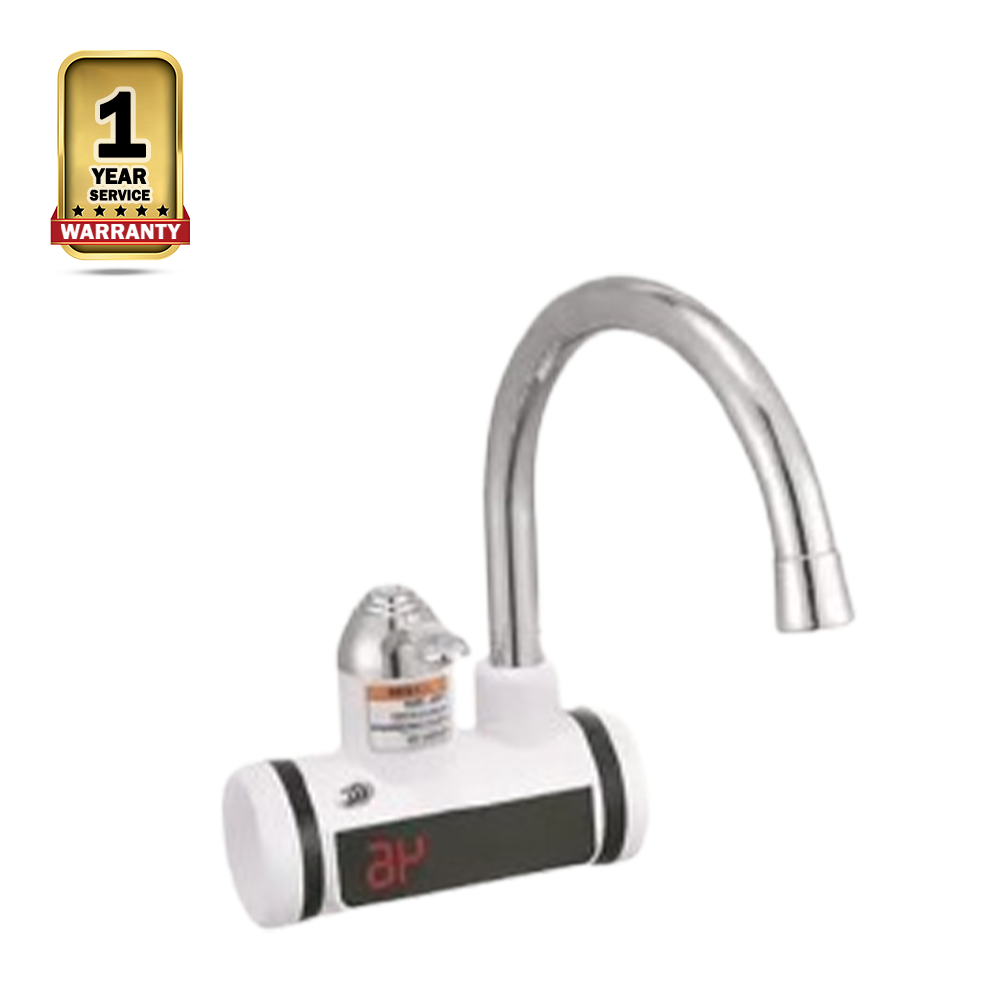 Drops Instant Electric Heating Water Faucet (Wall or Sink  Mount) - White