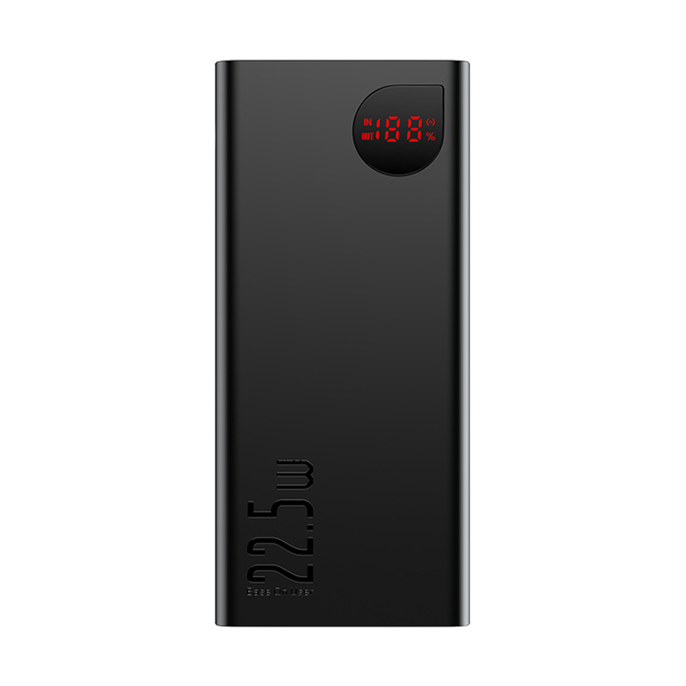 Baseus Adaman Digital Display Quick Charge Power Bank 22.5W 40000mAh - Black