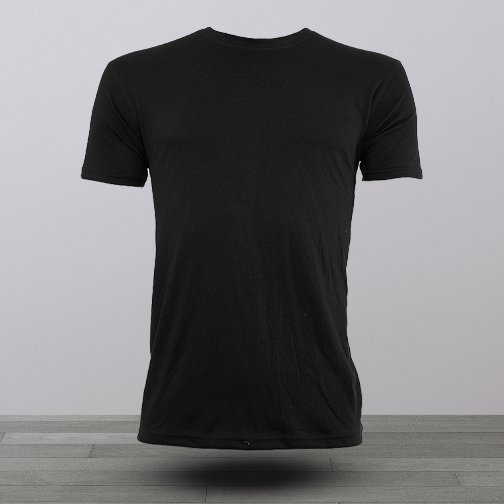 Premium Cotton T-shirt for Men - Black - AN-01 