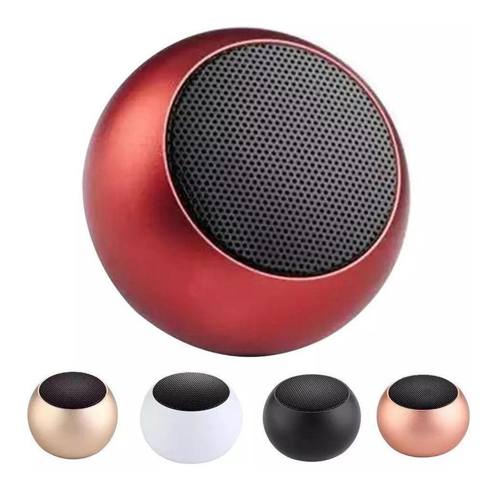 Portable Bluetooth Mini Speakers Stereo Sound - Red