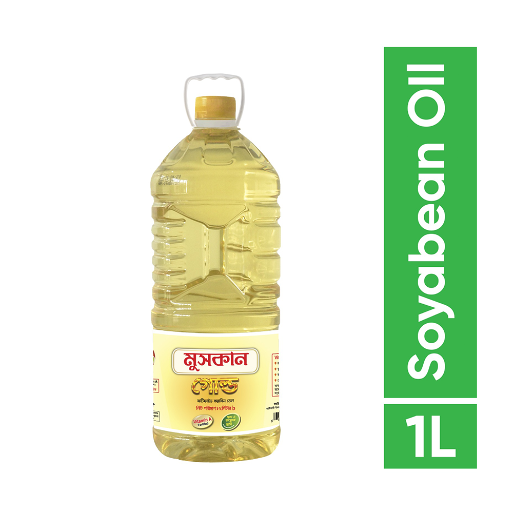 Muskan Gold Fortified Soybean Oil - 1 Litre