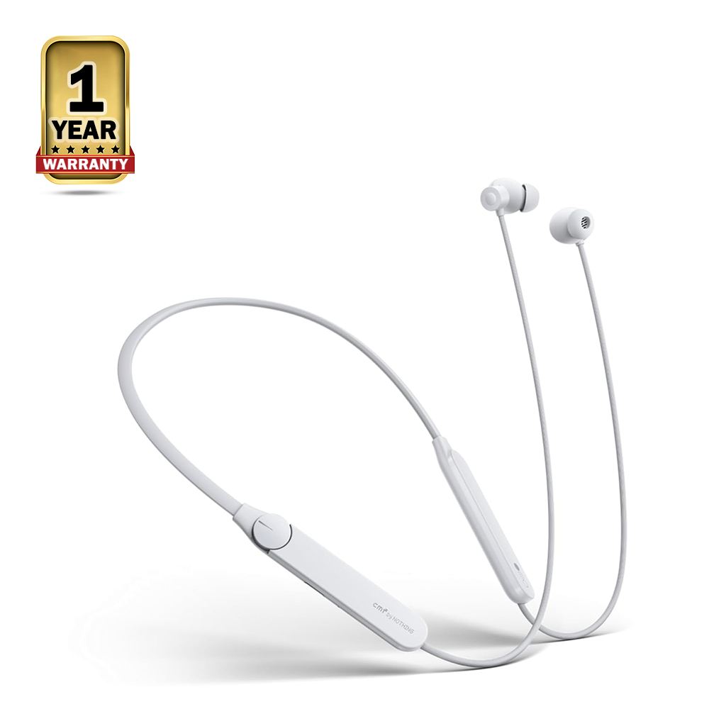 CMF by Nothing Neckband Pro With Active Noise Cancellation - White - NTG-NCW