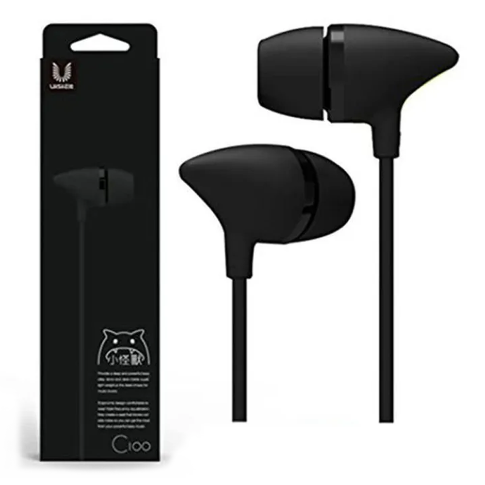 Uiisii C100 Super Bass Stereo In-Ear Headphone - Black