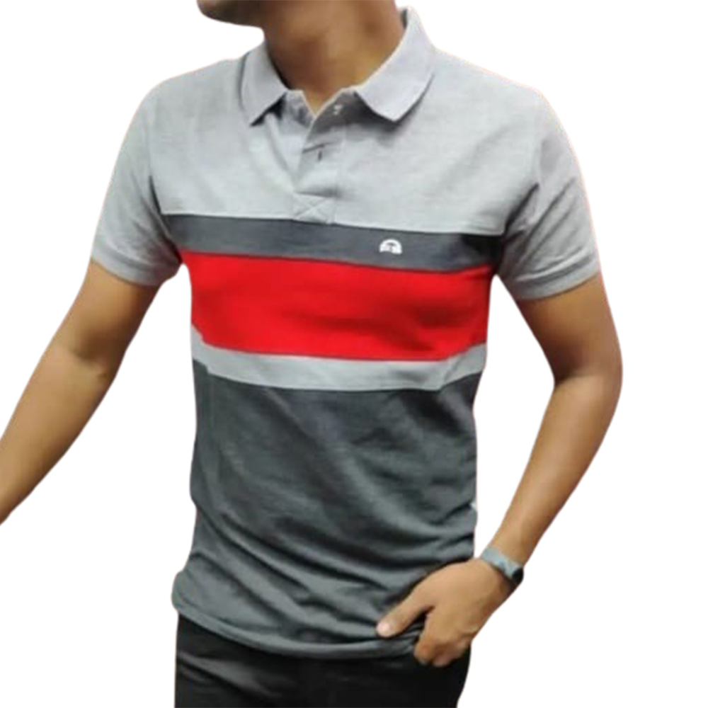 Pique Cotton Half Sleeve Polo For Men - Multicolor - PT-268