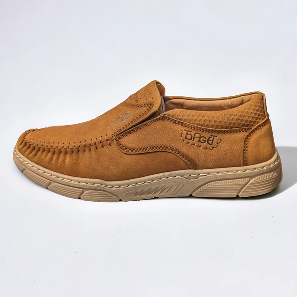 Leather Royal Cobbler Casual Shoes For Men - Brown - 706