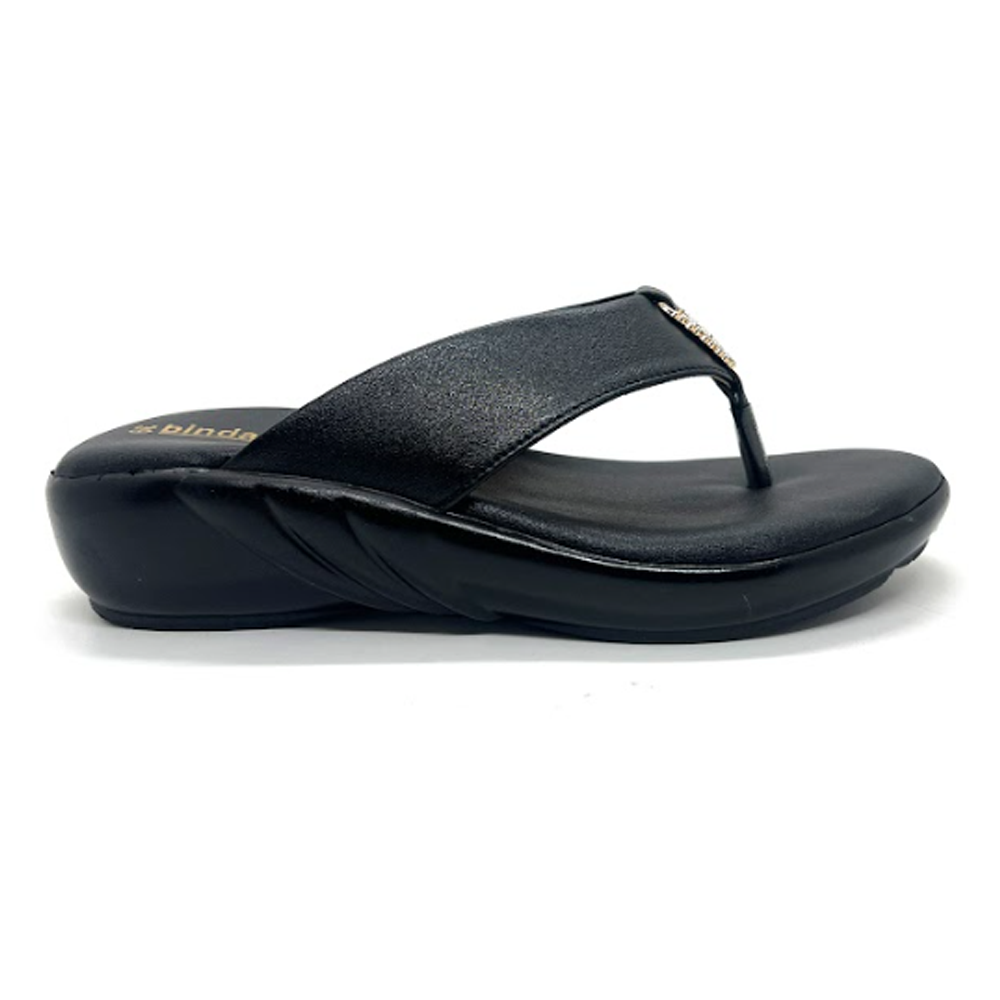 PU Leather Sandal for Women - Black - BW10335