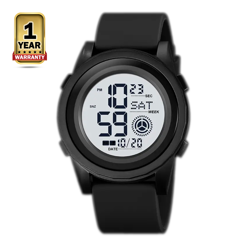 SKMEI 2082 Digital Movement Waterproof Watch for Men - Black