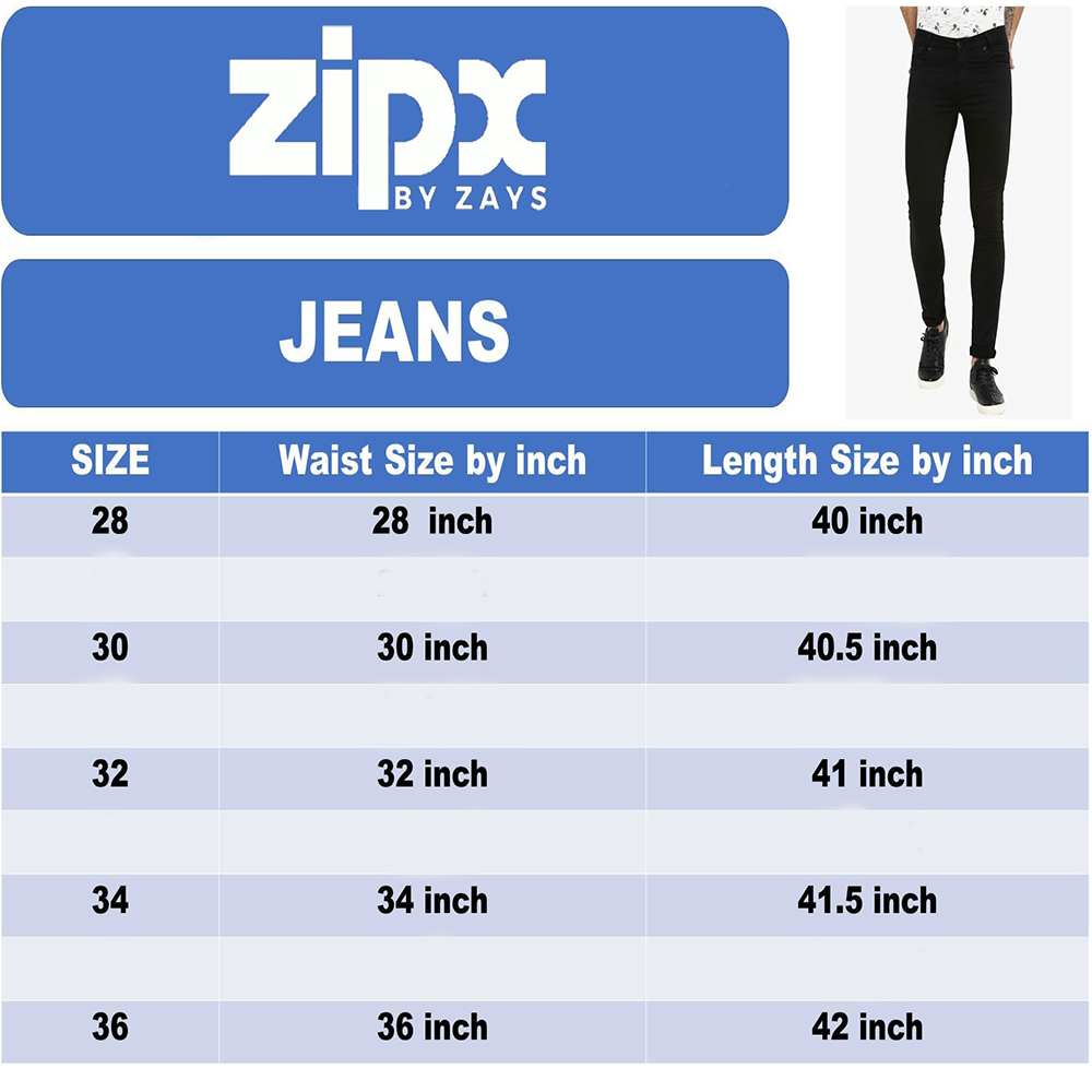 Denim Jeans Pant For Man - Deep Navy - ZIPX07