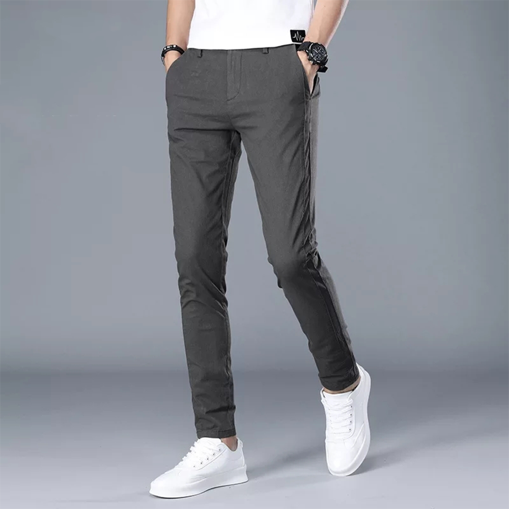 Gray cotton hot sale pants