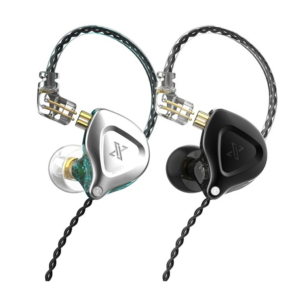 QKZ ZX2 HIFI Metal Earphone 1DD Dynamic Headphone with Mic - Black