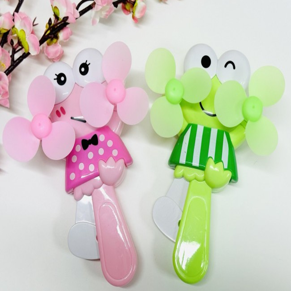 Cartoon Hand Press Mini Fan - Multicolor