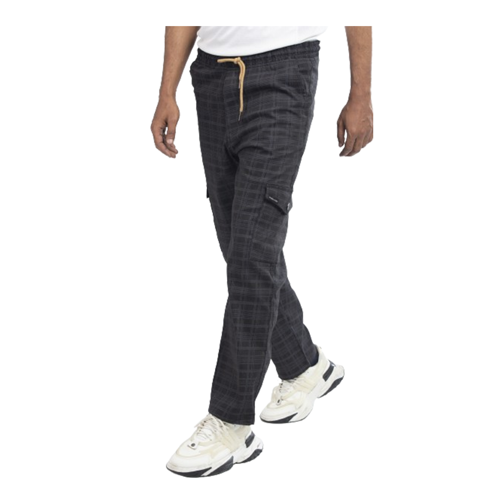 Twill Cotton Trouser For Men - Black - SP0203