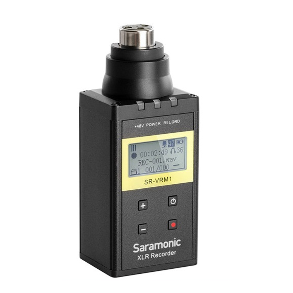Saramonic SR-VRM1 XLR Plug-On Linear PCM Professional Wireless Sound Recorder - Black