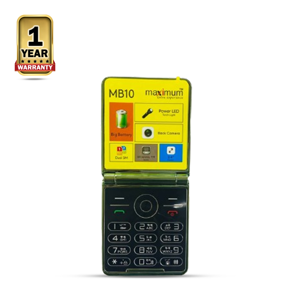 Maximum MB10 Diamond Folding Feature Phone - Golden