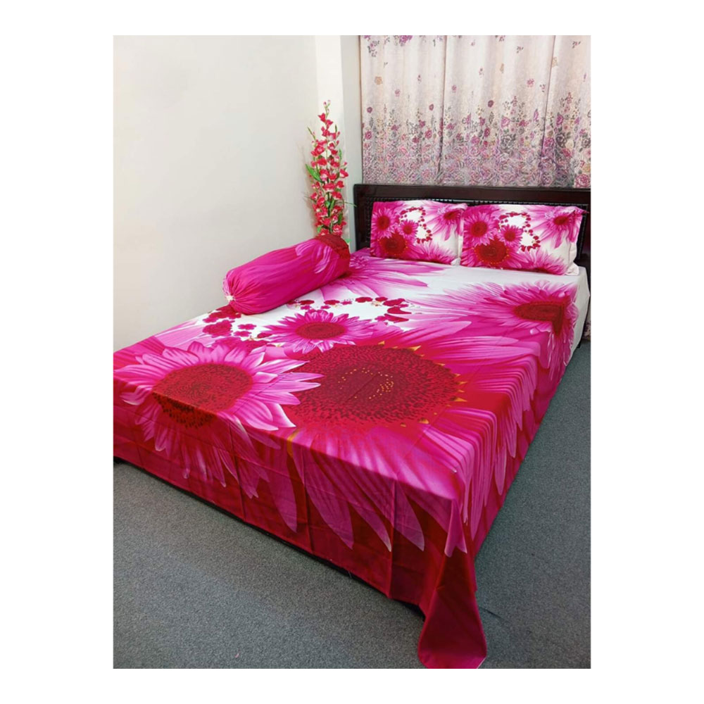 Cotton Bedsheet with Pillow Covers - king Size - 2502042