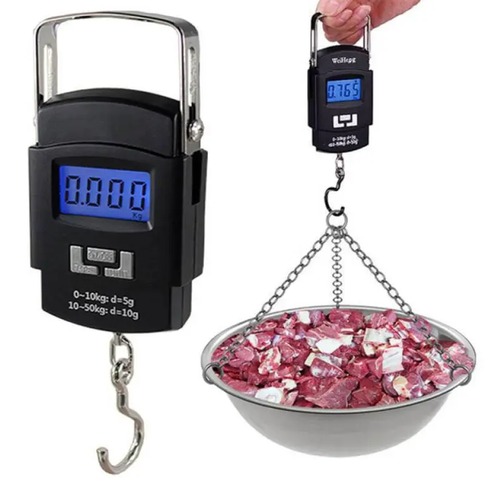 Digital Hanging Weight Scale - Black