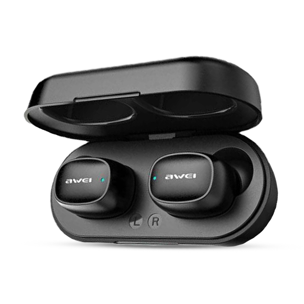 AWEI T13 Wireless Bluetooth Earbuds - Black  