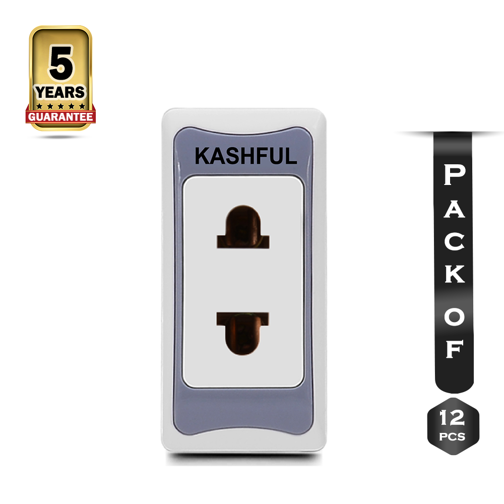 Pack Of 12 Pcs Kashful Piano Socket - 6mpr