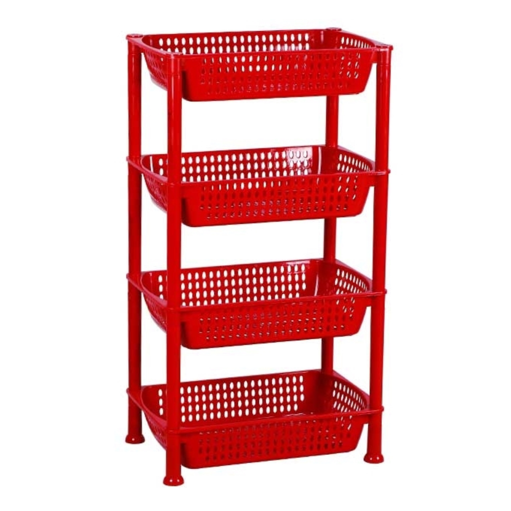 TEL Plastic Vegetable Rack - Red - 803317