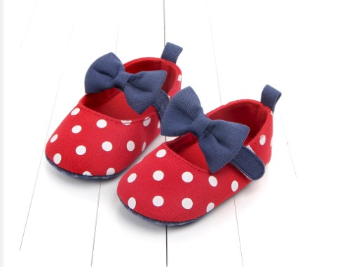 Armandy Cotton Baby Girl Shoe - Red