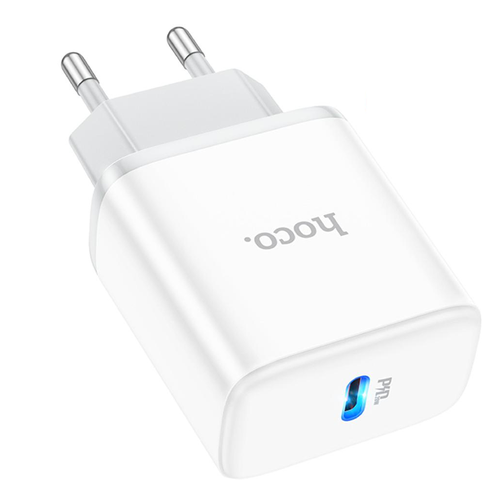 HOCO C104A Fast Charging Adapter - 20W - White
