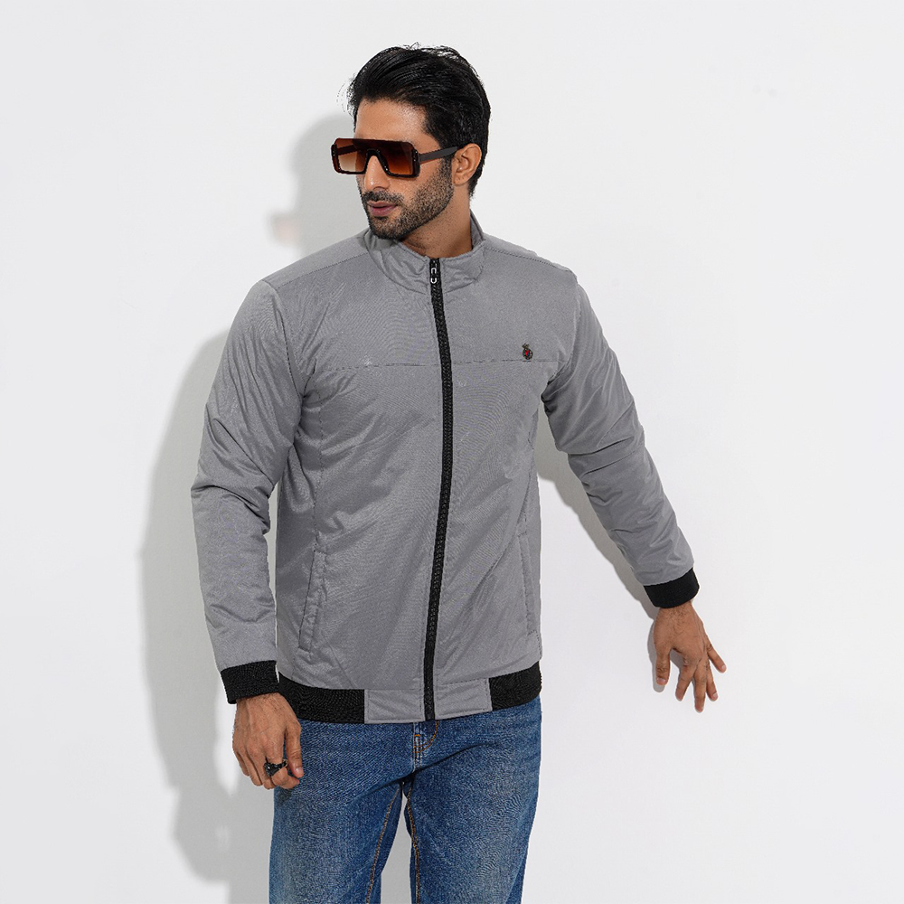 Saskin Winter Padding Jacket For Men - Grey - J-88