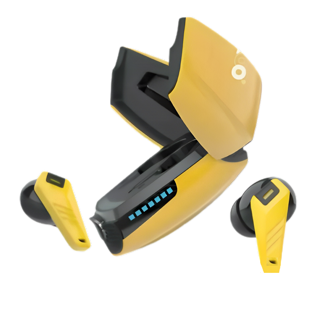 Geeoo GT-60 Active Noise Cancellation ANC Gaming TWS Earbud - Yellow