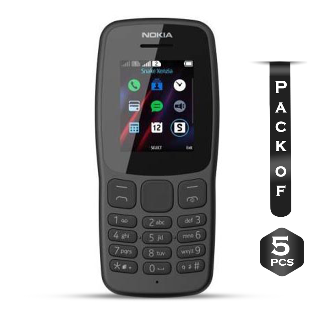 Pack of 5 Pcs Nokia 106 Dual Sim Feature Phone